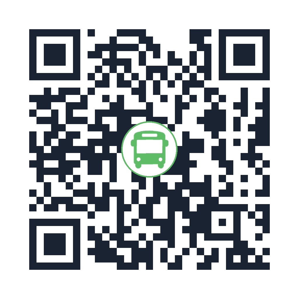 QR code to download the BYGBUS app for iOS and Android