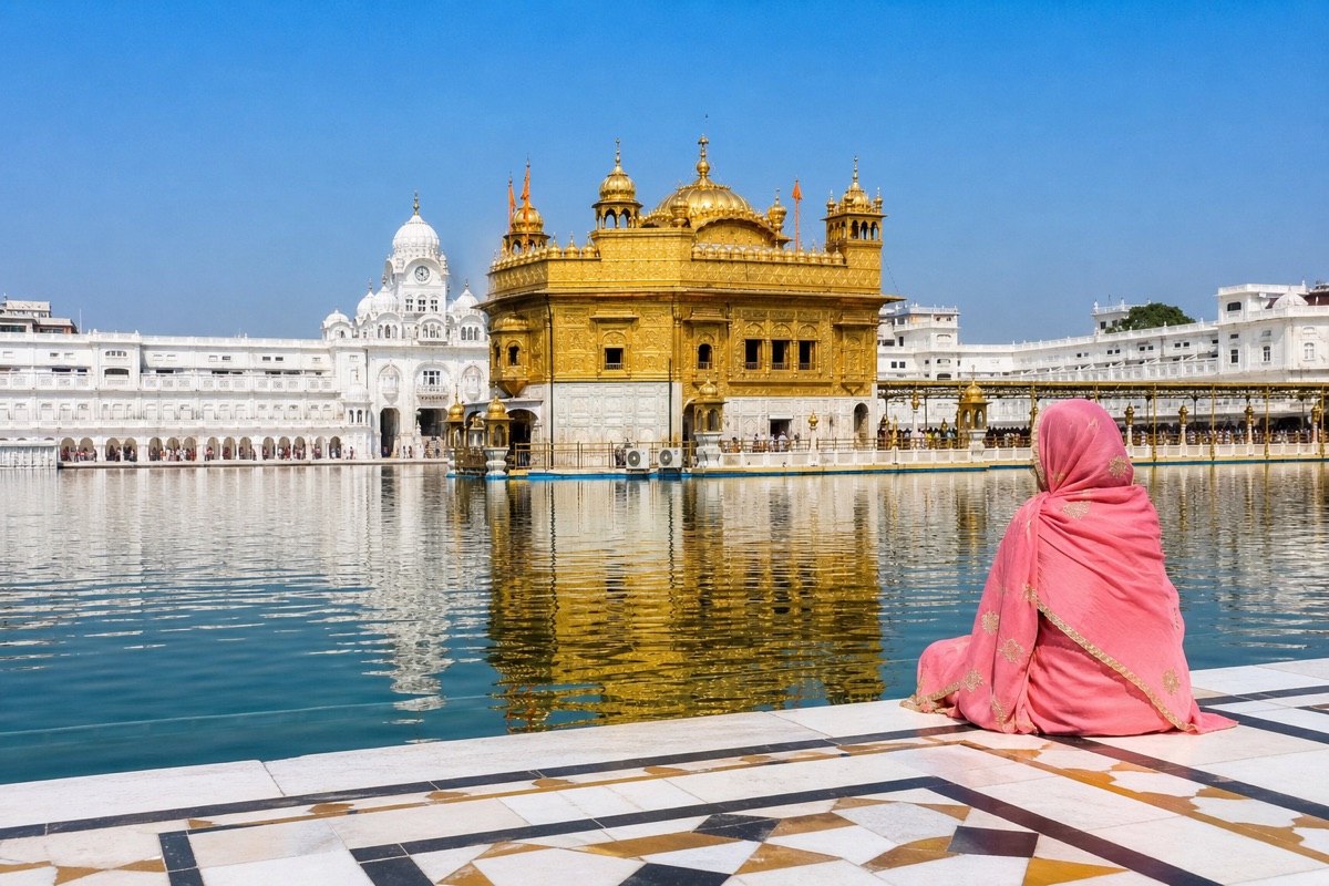 Golden Temple reflected in the sacred pool